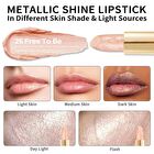 Metallic Shine Lipstick - 39 Colors - #19 Persimmons - 4.3g