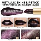 Metallic Shine Lipstick - 39 Colors - #20 Turquoise - 4.3g