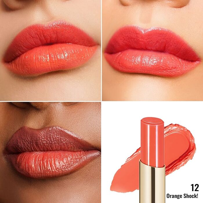 Moisture Shine Lipstick - 26 Colors - #12 Orange Shock! - 2.2g
