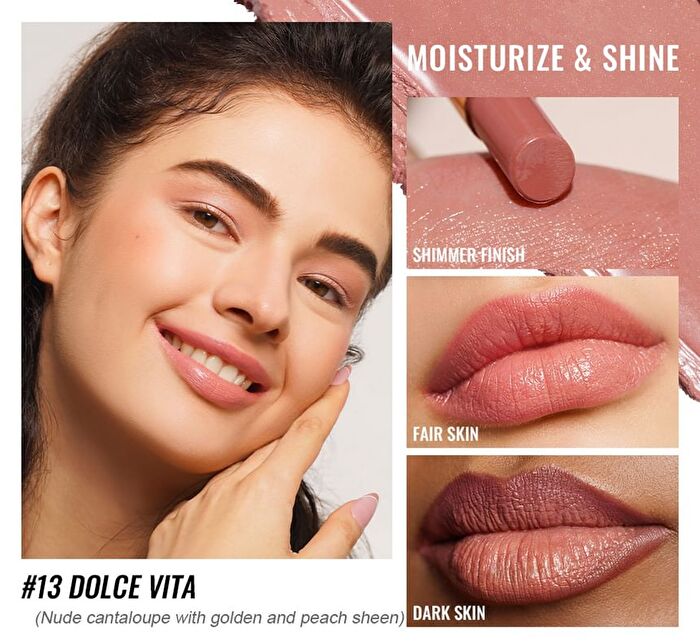 Moisture Shine Lipstick - 26 Colors - #21 Juicy Melon - 2.2g