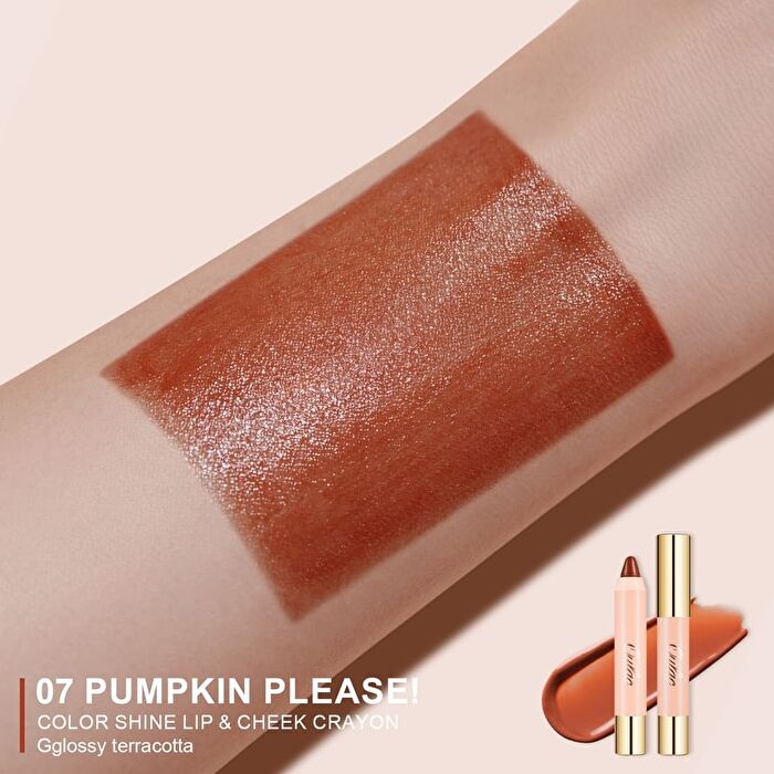 Color Shine Lip & Cheek Crayon - 6 Colors - #03 Bloom Bloom - 2.48g