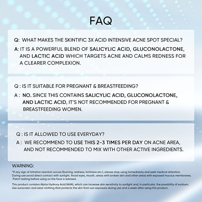 Skintific 3X ACID Intensive Acne Spot - 11g