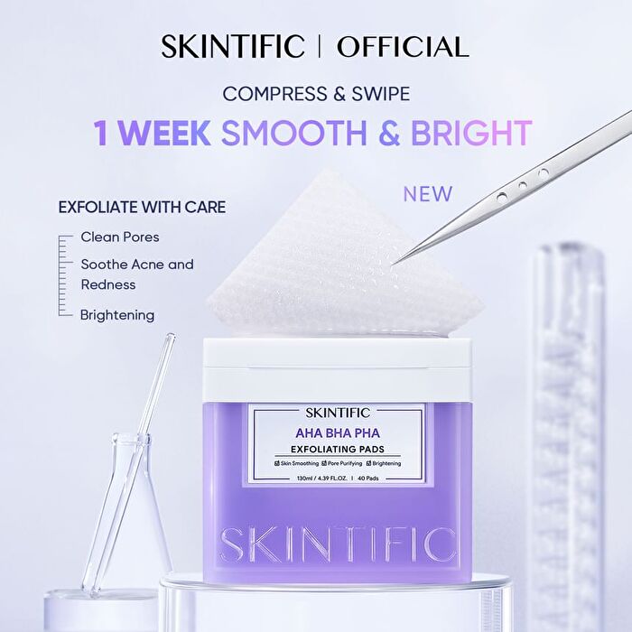 Skintific AHA BHA PHA Exfoliating Pads - 130ml