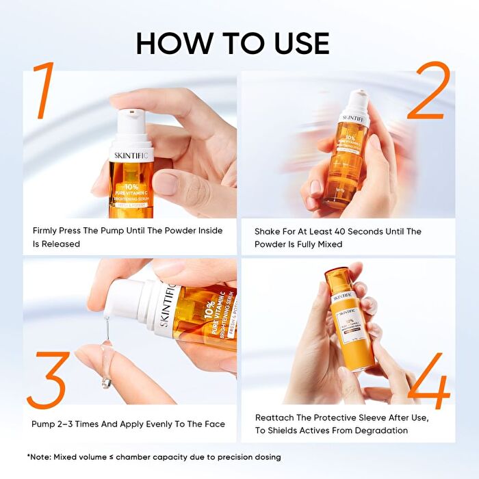 Skintific 10% Pure Vitamin C Brightening Serum Set - 2pcs (1g + 9g)