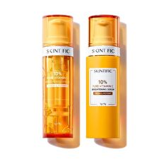 Skintific 10% Pure Vitamin C Brightening Serum Set - 2pcs (1g + 9g)