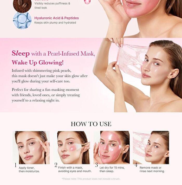 PDRN Pink Caffeine Night Wrapping Mask - 75ml