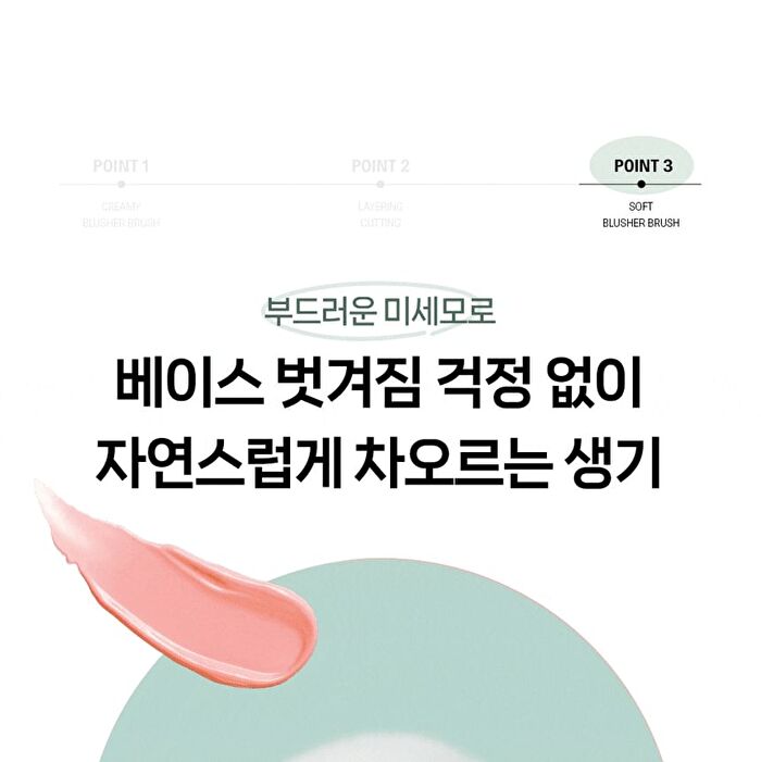 Creamy Blusher Brush 888 Set - 2 pcs