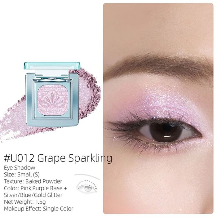 Luminous Baked Eyeshadow (U009-U014) - #U009 Blues - 1.5g