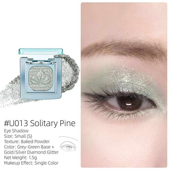Luminous Baked Eyeshadow (U009-U014) - #U012 Grape Sparkling - 1.5g