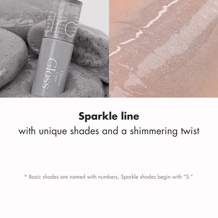 romand Glasting Color Gloss Mini - 9 Colors - S18 Black Sesame Tteok