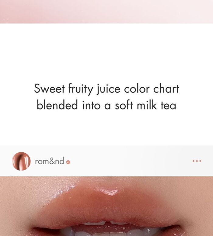 romand The Juicy Lasting Tint Fruit Milk Tea Edition - 2 Colors - #35 Earl Grey Lychee