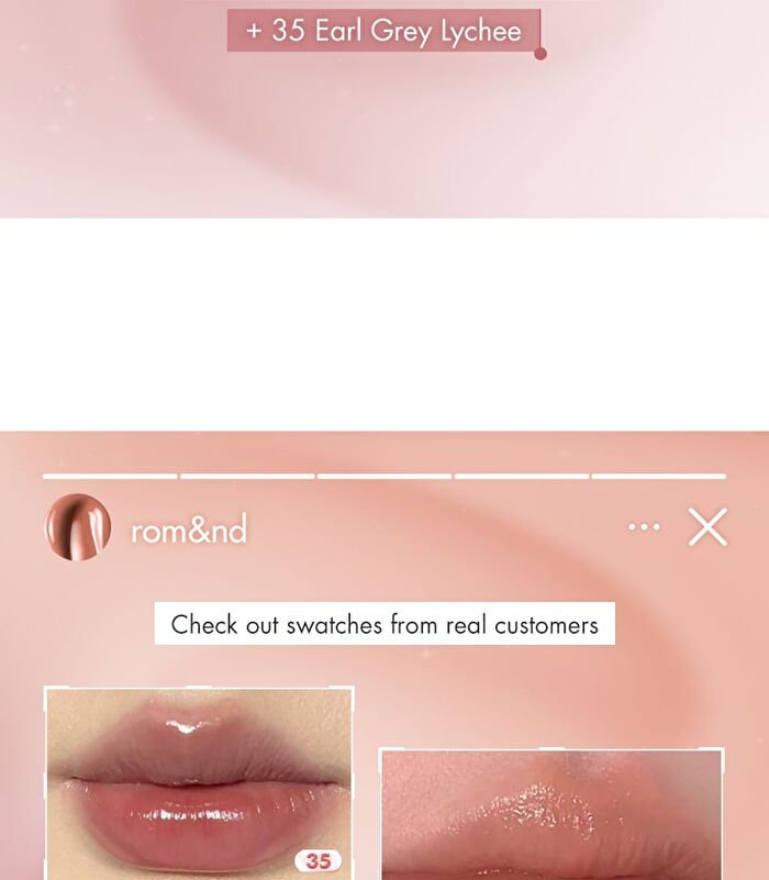 romand The Juicy Lasting Tint Fruit Milk Tea Edition - 2 Colors - #35 Earl Grey Lychee