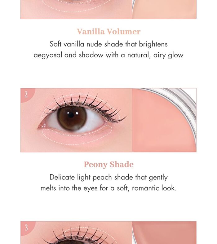 romand Han All Eye Pot Liner - 3 Types - #03 Peony Cream Pot