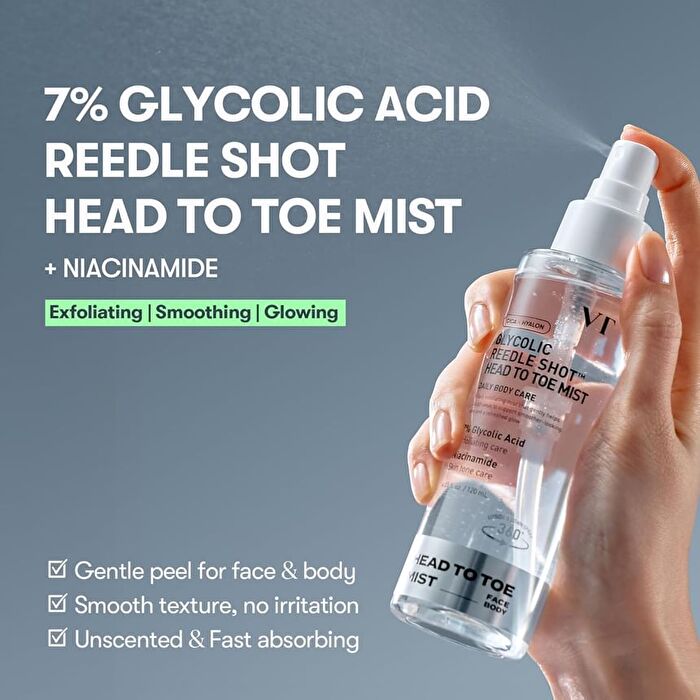 Vt Glycolic Reedle Shot Head To Toe Mist - 120ml