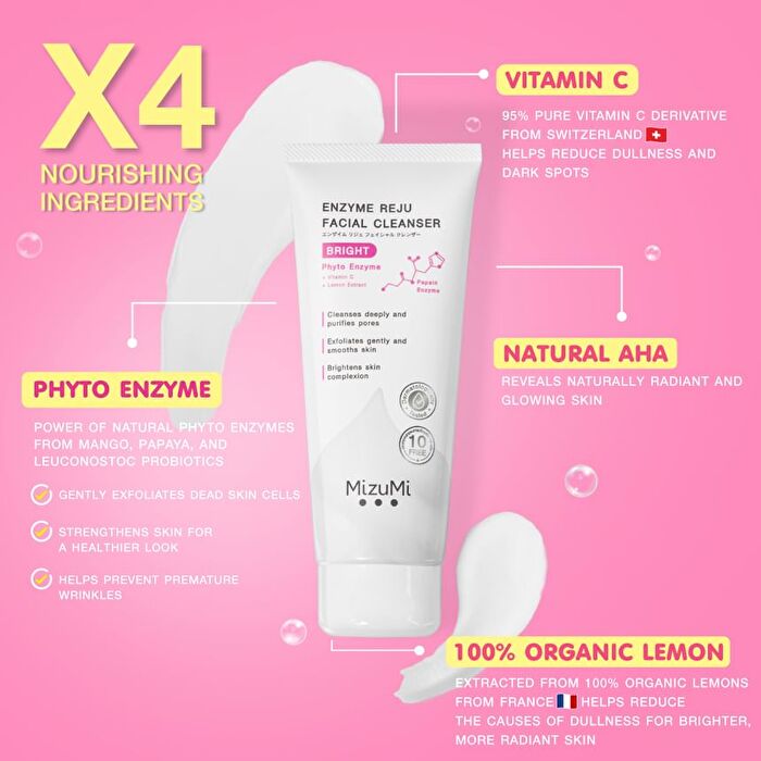 Enzyme Reju Facial Cleanser Bright - 100ml