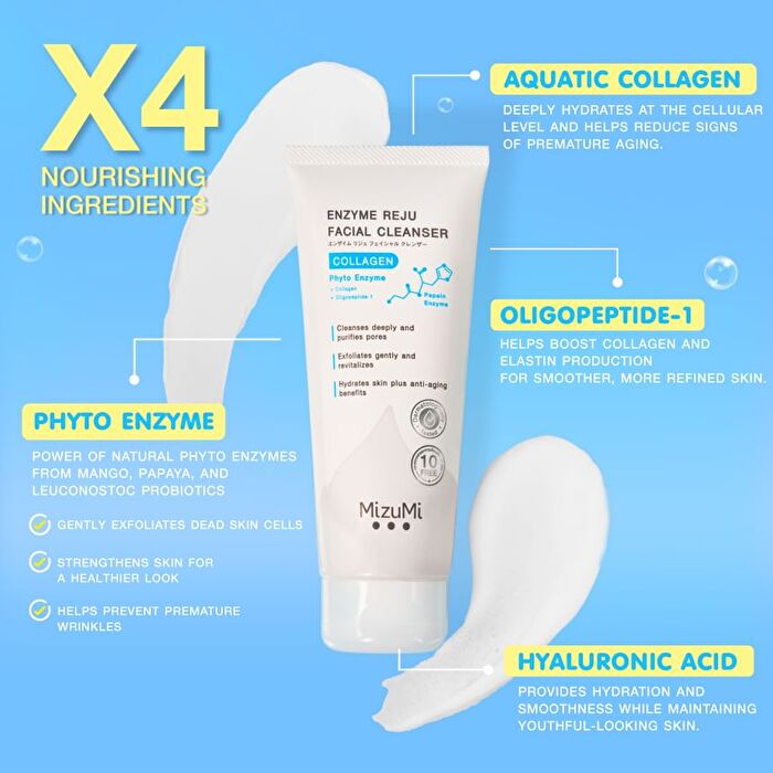Enzyme Reju Facial Cleanser Collagen - 100ml