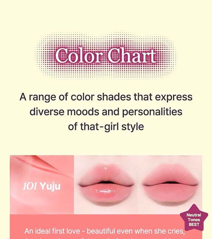 Blurlet Sorbet Tint - 6 Colors - #101 Yuju