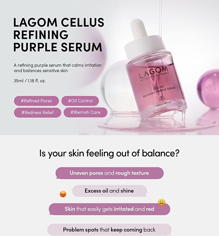 Lagom Cellus Refining Purple Serum - 35ml