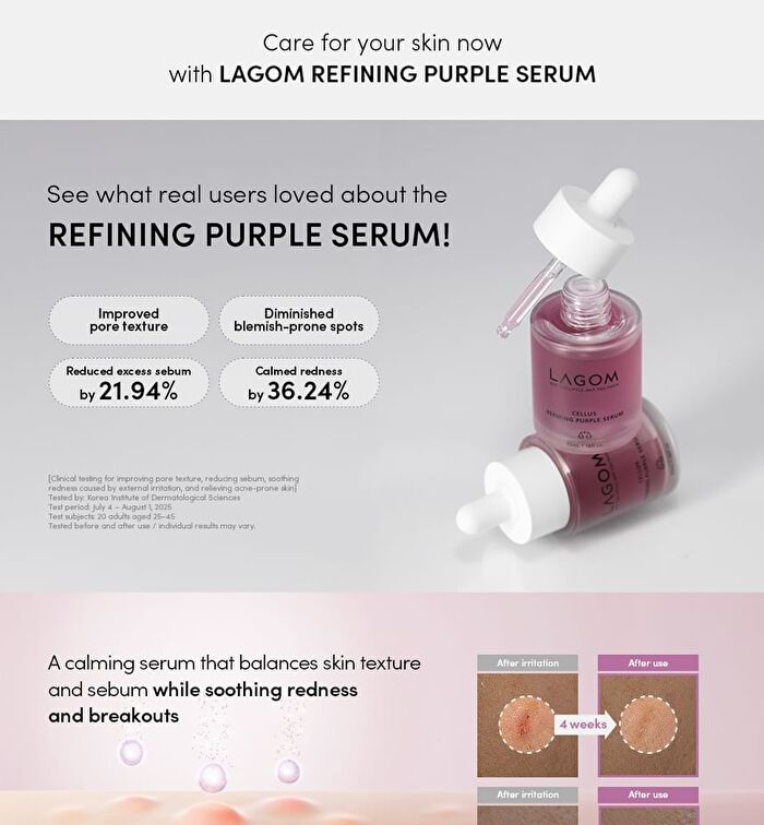 Lagom Cellus Refining Purple Serum - 35ml