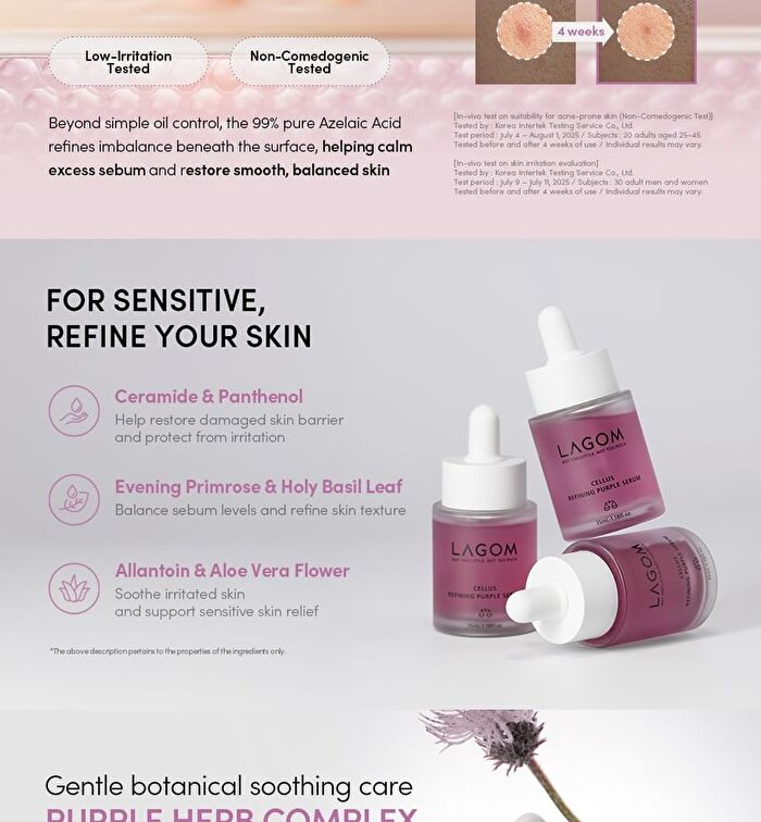 Lagom Cellus Refining Purple Serum - 35ml