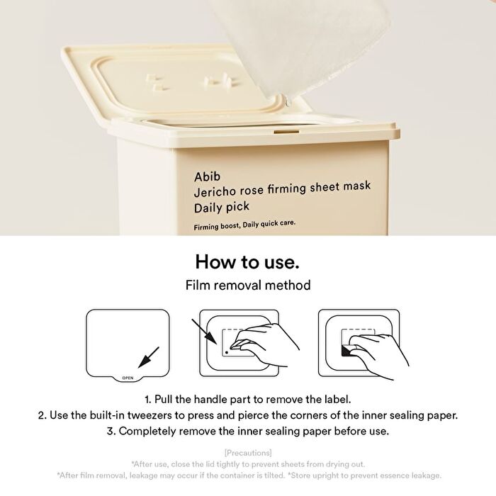 Jericho Rose Firming Sheet Mask Daily Pick - 30 sheets