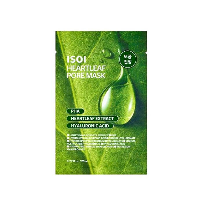 Isoi Heartleaf Pore Mask - 23ml x 1 sheet