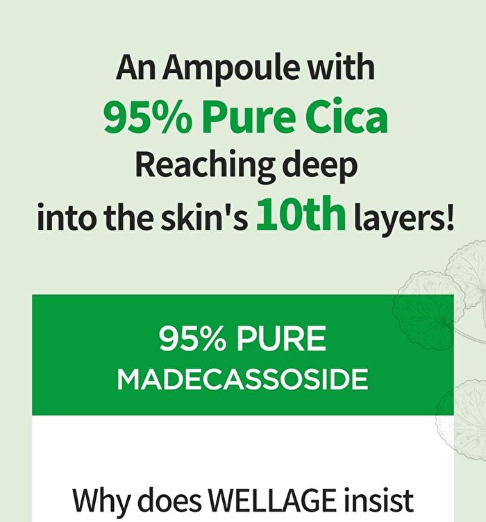 Wellage Real Cica Calming 95 Trouble Ampoule - 50ml