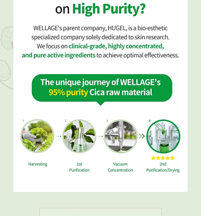 Wellage Real Cica Calming 95 Trouble Ampoule - 50ml