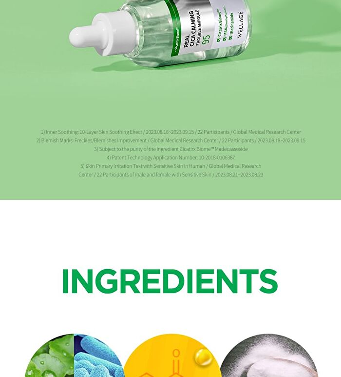Wellage Real Cica Calming 95 Trouble Ampoule - 50ml