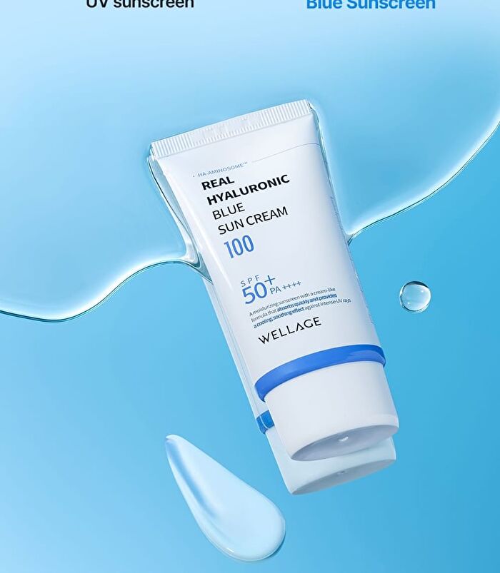 Wellage Real Hyaluronic Blue Sun Cream - 50ml