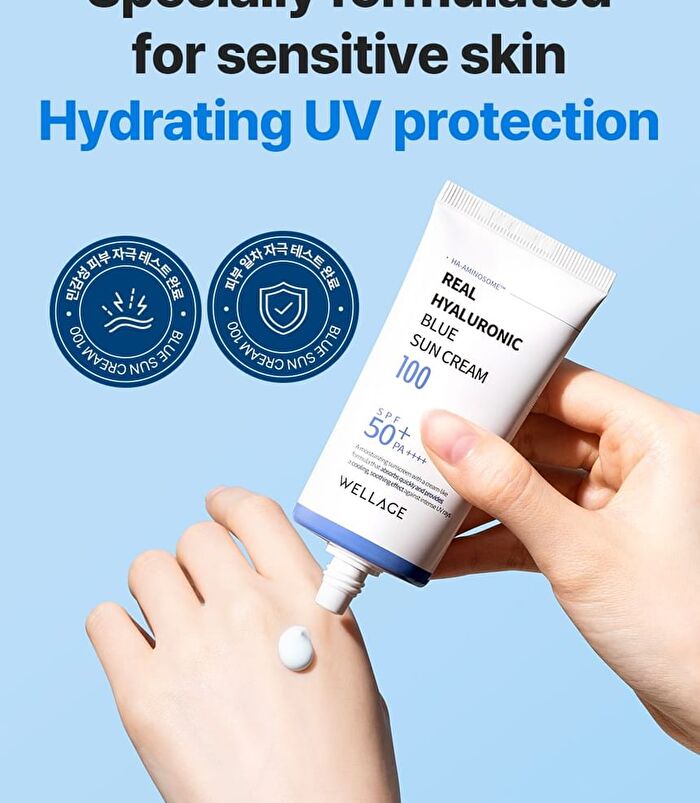 Wellage Real Hyaluronic Blue Sun Cream - 50ml