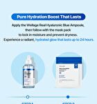 Wellage Real Hyaluronic Glow Booster PDRN Mask - 38g x 1 sheet