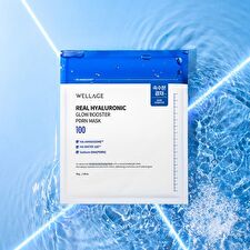 Wellage Real Hyaluronic Glow Booster PDRN Mask - 38g x 1 sheet