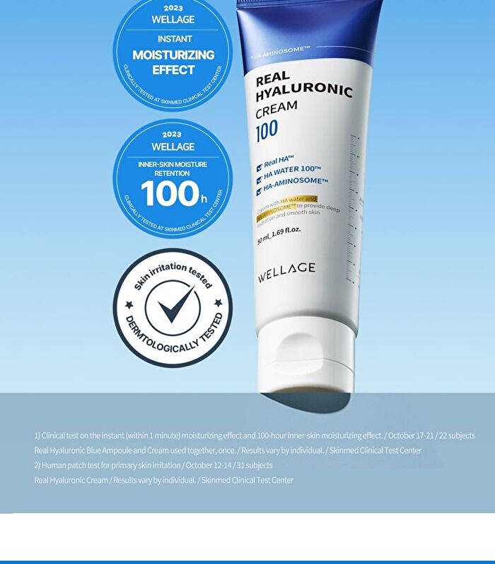 Wellage Real Hyaluronic 100 Cream - 80ml