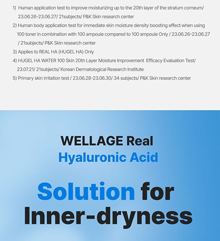 Wellage Real Hyaluronic 100 Toner - 200ml
