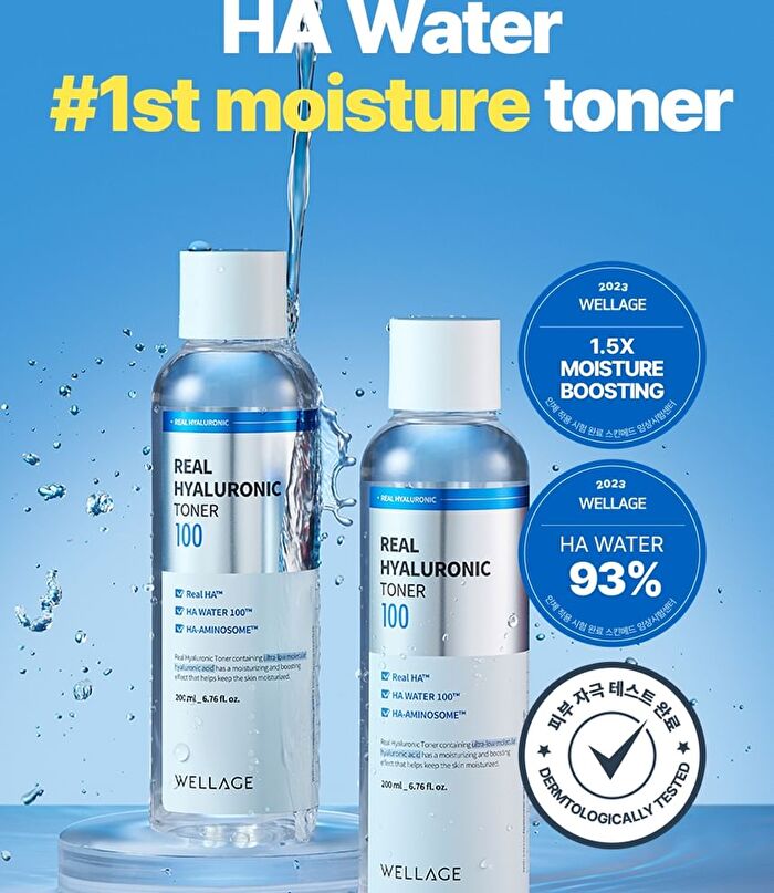 Wellage Real Hyaluronic 100 Toner - 200ml
