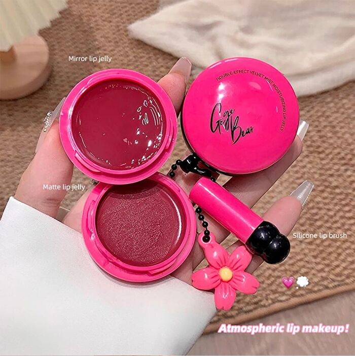 Double-Effect Velvet Mist Moisturing Liquid Lipstick - 6 Colors - #02 Gray Pink - 10g