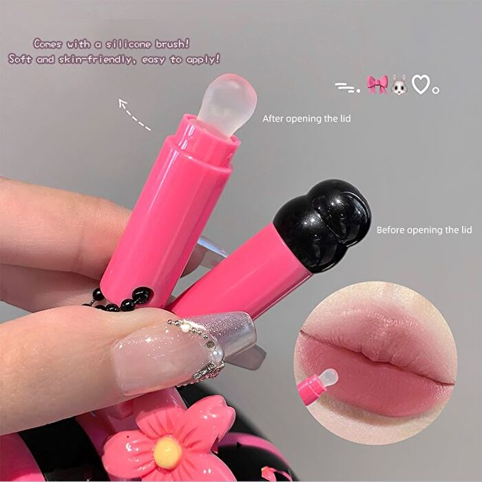 Double-Effect Velvet Mist Moisturing Liquid Lipstick - 6 Colors - #03 Peach - 10g