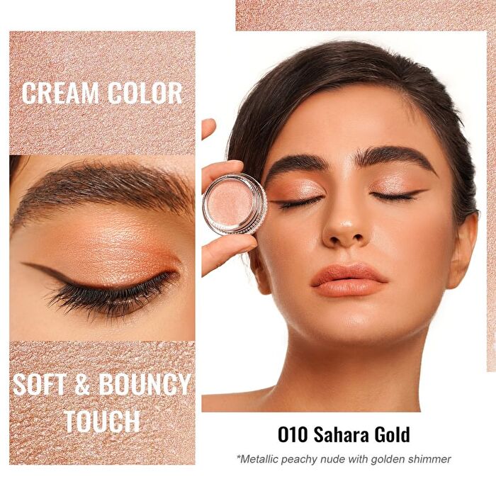Cream Color Eyeshadow - 40 Colors - #O10 Sahara Gold - 6g