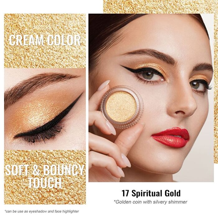Cream Color Eyeshadow - 40 Colors - #CM02 Snow Orchid - 6g