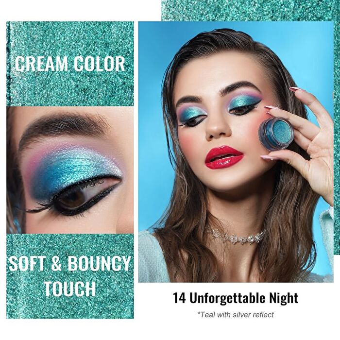Cream Color Eyeshadow - 40 Colors - #CM08 Mint - 6g