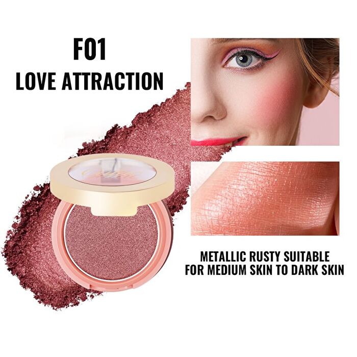 Blush Mono Frost : Reflective Shimmer - 8 Colors - #F01 Love Attraction - 4.8g