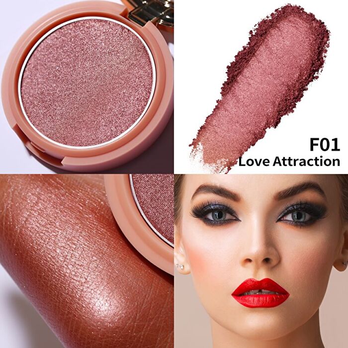 Blush Mono Frost : Reflective Shimmer - 8 Colors - #F03 Sweet Date - 4.8g