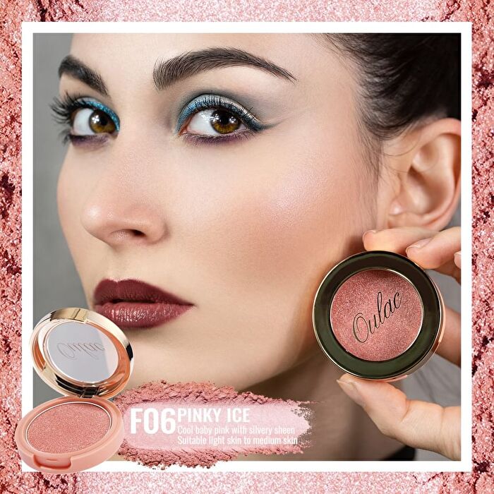 Blush Mono Frost : Reflective Shimmer - 8 Colors - #F06 Pinky Ice - 4.8g