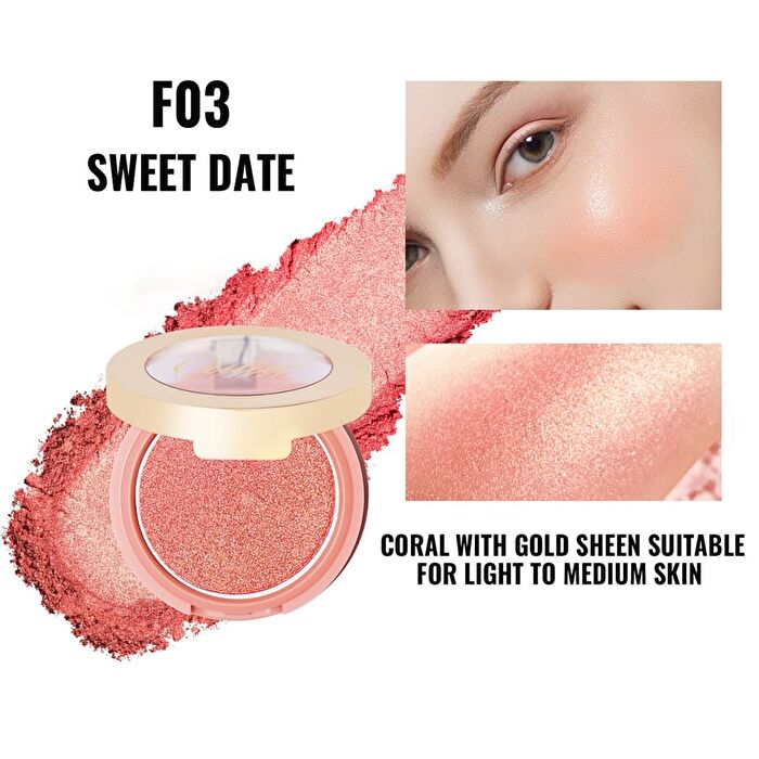 Blush Mono Frost : Reflective Shimmer - 8 Colors - #F08 Glow Gold - 4.8g