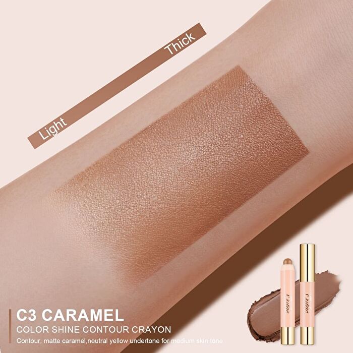 Color Shine Contour Crayon - 3 Colors - #C1 Raw Umber - 2.9g