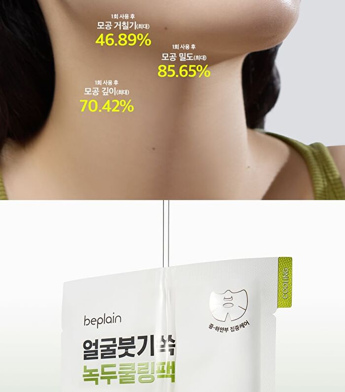 Mung Bean Cooling & Slim Face Mask - 20ml x 1 sheet