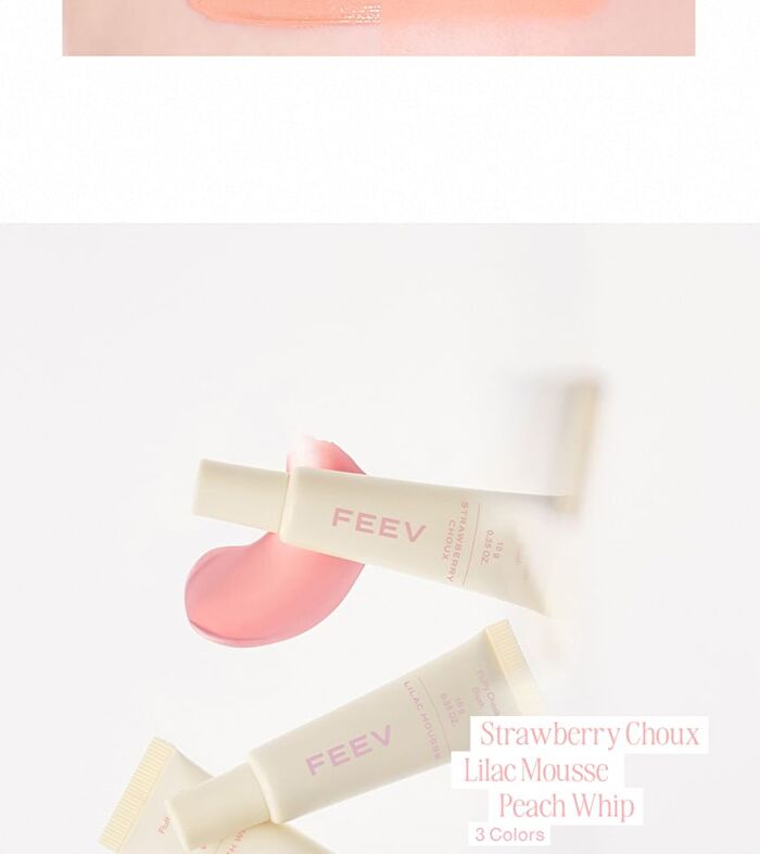 Feev Fluffy Cheek Blush - 6 Colors - Strawberry Choux