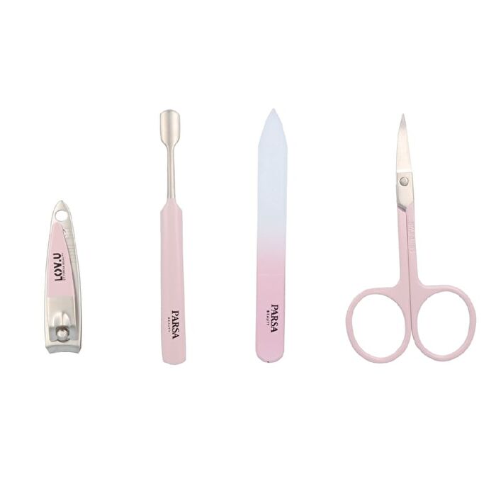 Set Of 4 : LOV.U Manicure Kit - Set Of 4: Pink