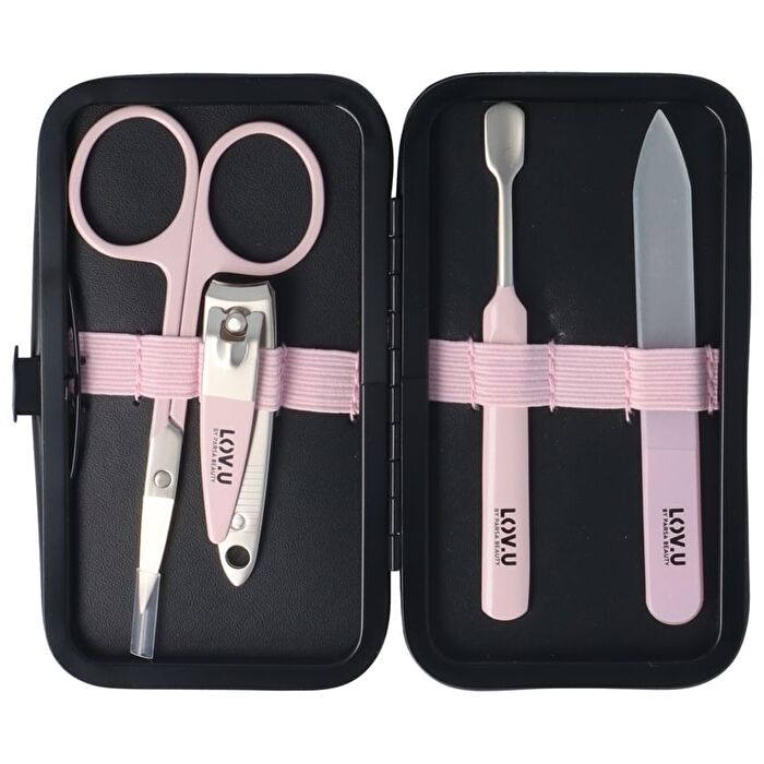 Set Of 4 : LOV.U Manicure Kit - Set Of 4: Pink